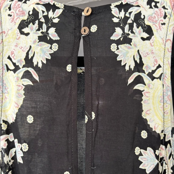 NWT Free People Darjeeling Black Paisley Print Swing Short Slip Dress Size XS - Picture 7 of 7
